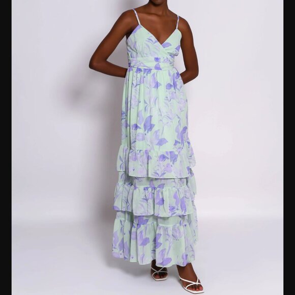 Hutch Imani Maxi Dress - Sz XS - Patina Tropical Foliage - like new! - Picture 4 of 5